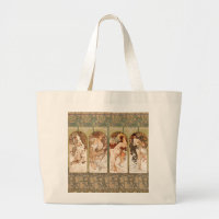 Alphonse Mucha Four Seasons 1897 Art Nouveau Panel