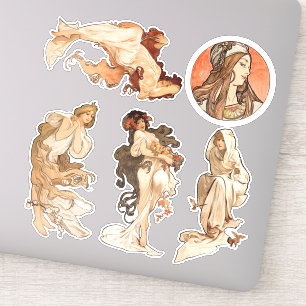Alphonse Mucha Four Seasons and Bonus Circle