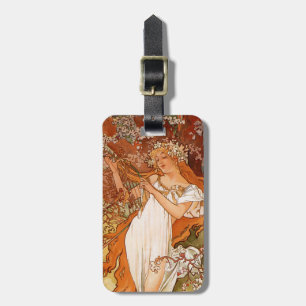 Alphonse Mucha, Four Seasons, Spring Luggage Tag
