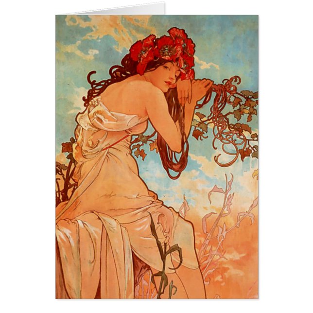 Alphonse Mucha, Four Seasons, Summer (Front)