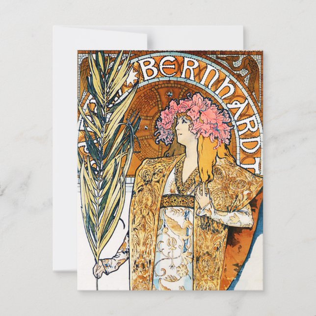 Alphonse Mucha Gismonda Invitations (Front)