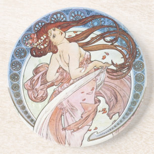 Alphonse Mucha Goddess Coaster