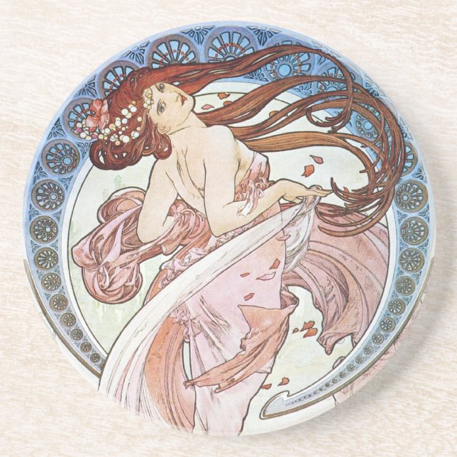 Alphonse Mucha Goddess Coaster (Front)