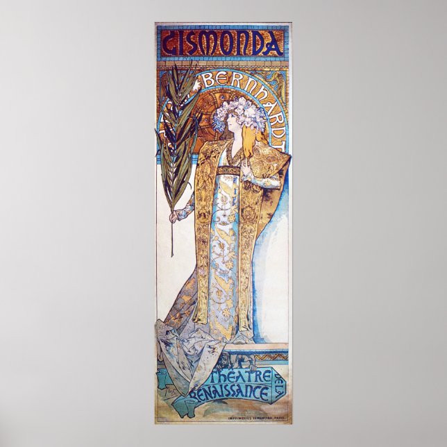 Alphonse Mucha Goddess Poster (Front)