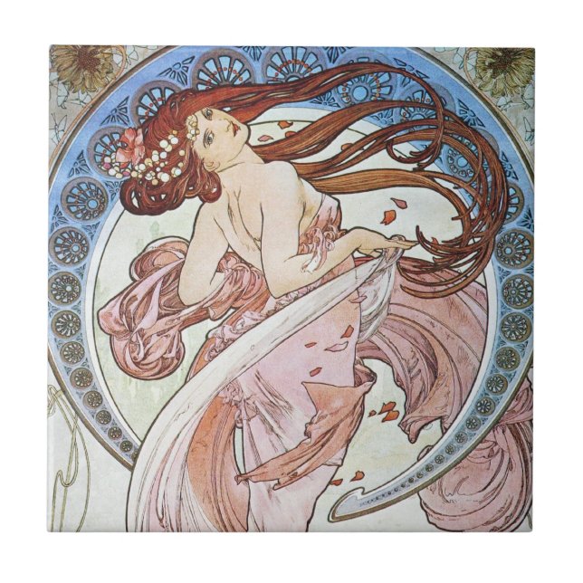 Alphonse Mucha Goddess Tile (Front)