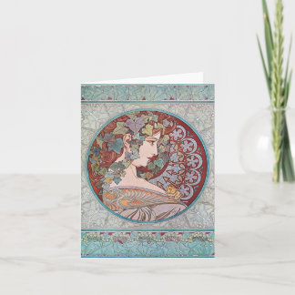 Alphonse Mucha Ivy Art Nouveau Note Cards