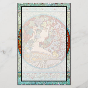 Alphonse Mucha Ivy Stationery