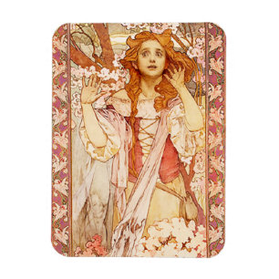 Alphonse Mucha Joan of Arc Magnet