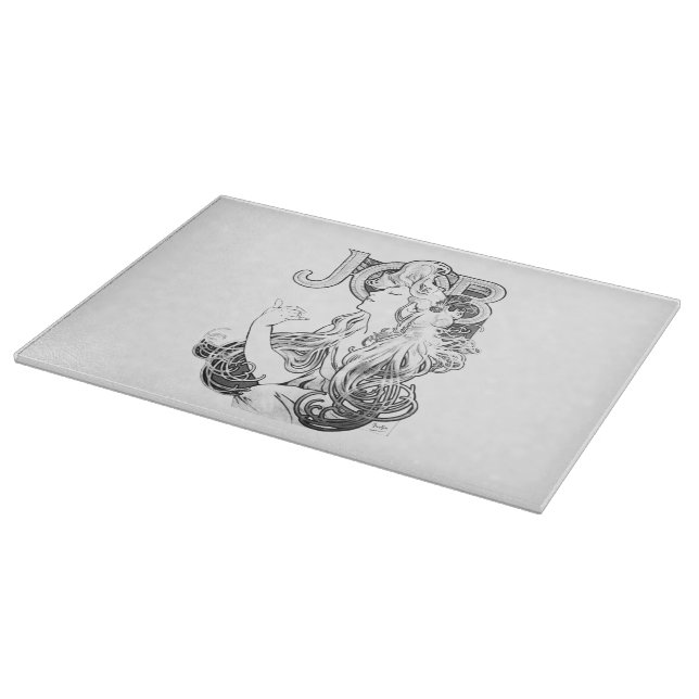 Alphonse Mucha JOB ISOGS Cutting Board (Corner)