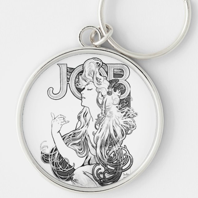 Alphonse Mucha JOB ISOGS Keychain (Front)
