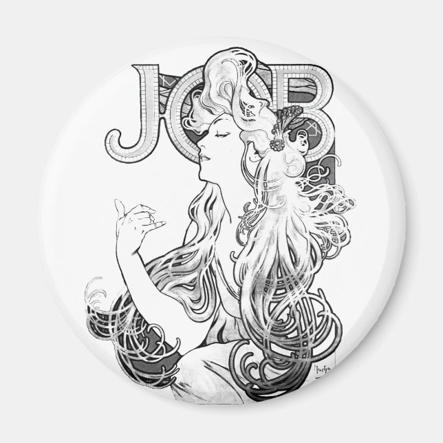 Alphonse Mucha JOB ISOGS Magnet (Front)