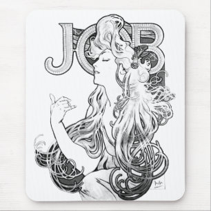 Alphonse Mucha JOB ISOGS Mouse Pad