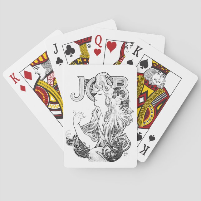 Alphonse Mucha JOB ISOGS Playing Cards (Back)
