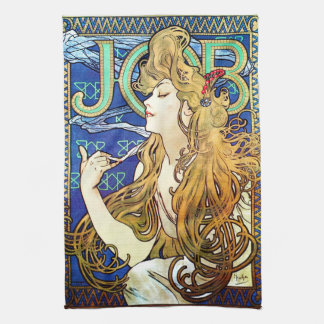 Alphonse Mucha JOB Kitchen Towel