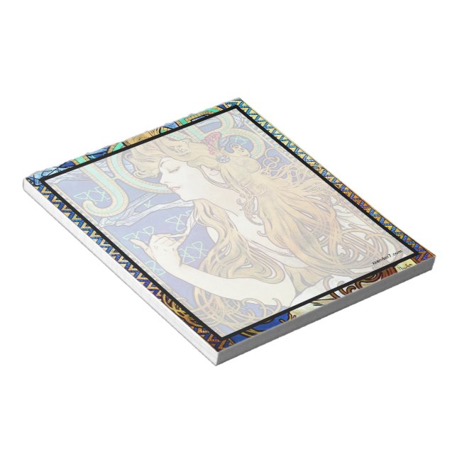 Alphonse Mucha JOB Notepad (Angled)