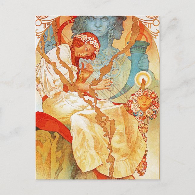 Alphonse Mucha La carte postale slave Epic (Devant)