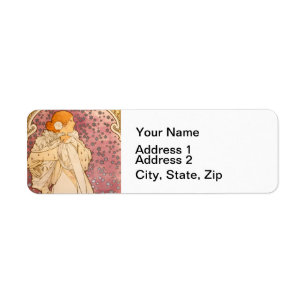 Alphonse Mucha La Dame Aux Camelias: Art Nouveau