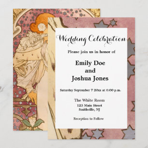 Alphonse Mucha La Dame Aux Camelias: Art Nouveau Invitation
