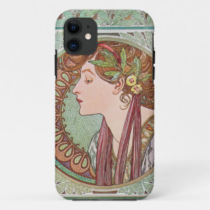 Alphonse Mucha Laurel Art Nouveau iPhone 5 Coque
