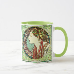 Alphonse Mucha Laurel Mug