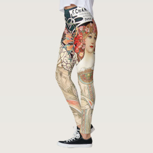 Alphonse Mucha Leggings