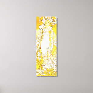 Alphonse Mucha Lily Canvas Poster Print