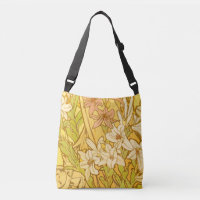 Alphonse Mucha Lily Flowers Pattern: Art Nouveau