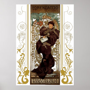 Alphonse Mucha - Lorenzaccio - Art Nouveau Poster