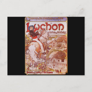 Alphonse Mucha Luchon Postcard