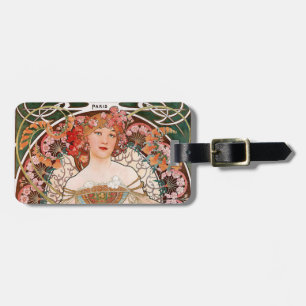 Alphonse Mucha Luggage Tag