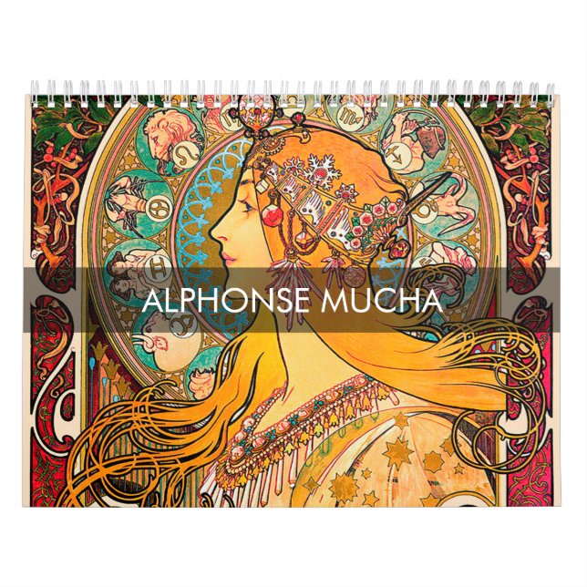 Alphonse Mucha Masterpiece Calendar (Cover)
