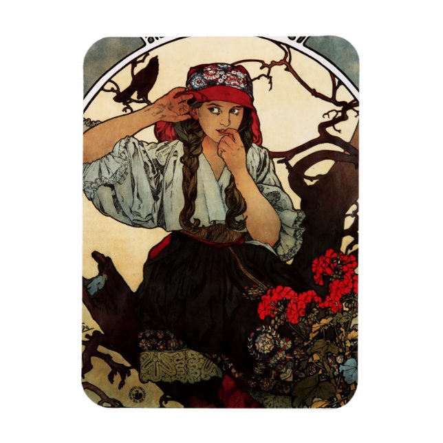 Alphonse Mucha Moravian Teachers Choir Magnet (Vertical)