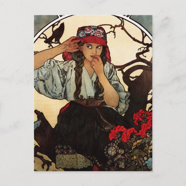 Alphonse Mucha Moravian Teachers Choir Postcard (Front)