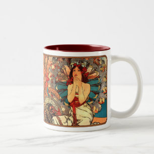 Alphonse Mucha Nouveau Jolie Mug Café-Dame