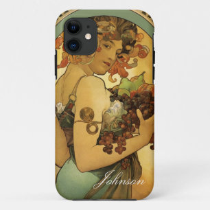 Alphonse Mucha Painting iPhone 11 Case