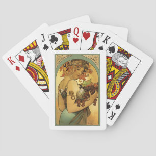 Alphonse Mucha Painting Playing Cards