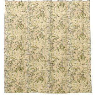 Alphonse Mucha Peonies Art Nouveau Floral Pattern