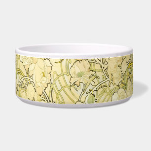Alphonse Mucha Peonies Art Nouveau Floral Pattern