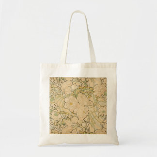 Alphonse Mucha Peonies Peony Roses Fawn 1897 Tote Bag