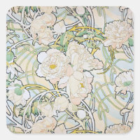Alphonse Mucha Peonies