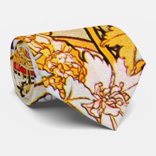 Alphonse Mucha -  Peonies Tie