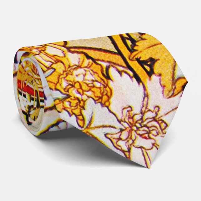 Alphonse Mucha -  Peonies Tie (Rolled)