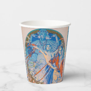 Alphonse Mucha Poster for Sokol Festival (1926) Paper Cups