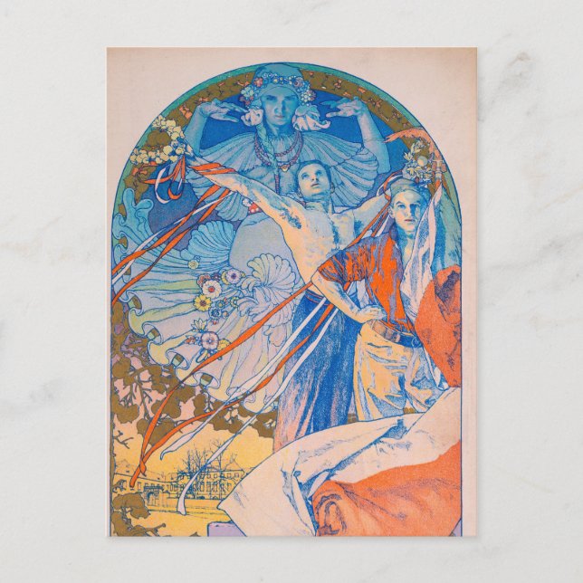 Alphonse Mucha Poster for Sokol Festival (1926) Postcard (Front)