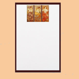 Alphonse Mucha precious stones Stationery