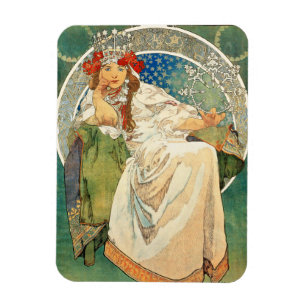 Alphonse Mucha Princess Hyacinth Magnet