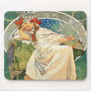 Alphonse Mucha Princess Hyacinth Mouse Pad