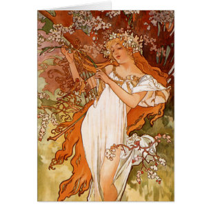 Alphonse Mucha, Quatre Saisons, Printemps