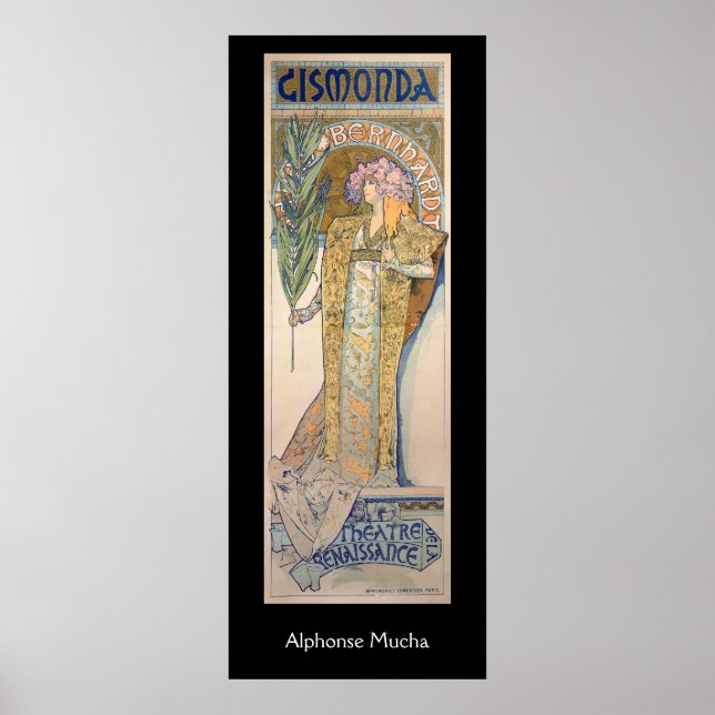 Alphonse Mucha - Sarah Bernhard Painting Poster (Front)