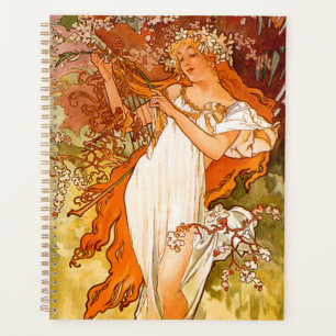 Alphonse Mucha Spring Planner